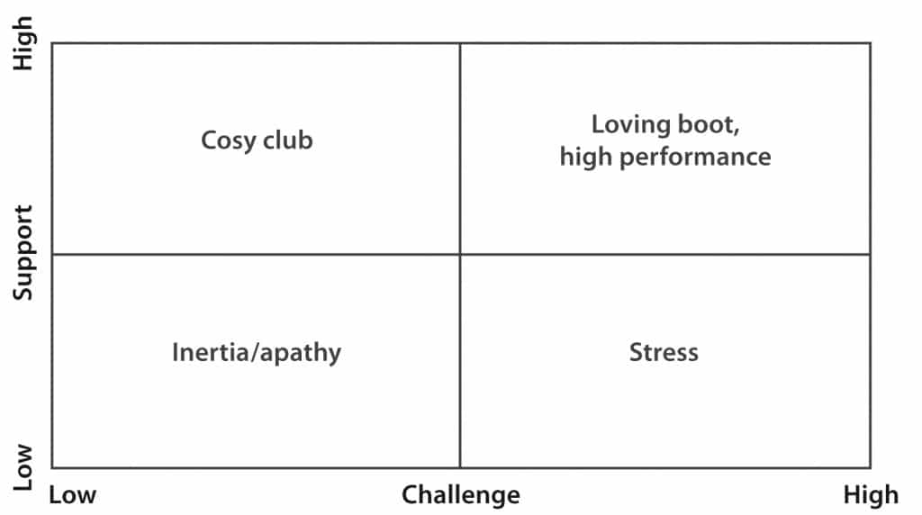 Support Challenge Matrix diagram