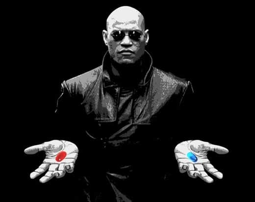 blue pill and red pill matrix