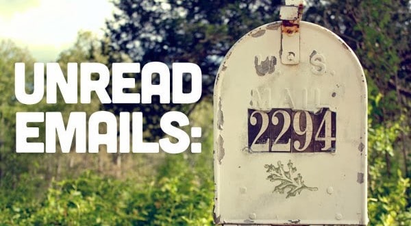 Mailbox labelled Unread Emails 2294