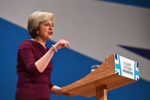 Theresa May at 2016 Conservative Party Conference